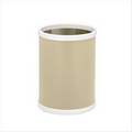 8 Qt. Round Waste Basket (Ivory Beige)